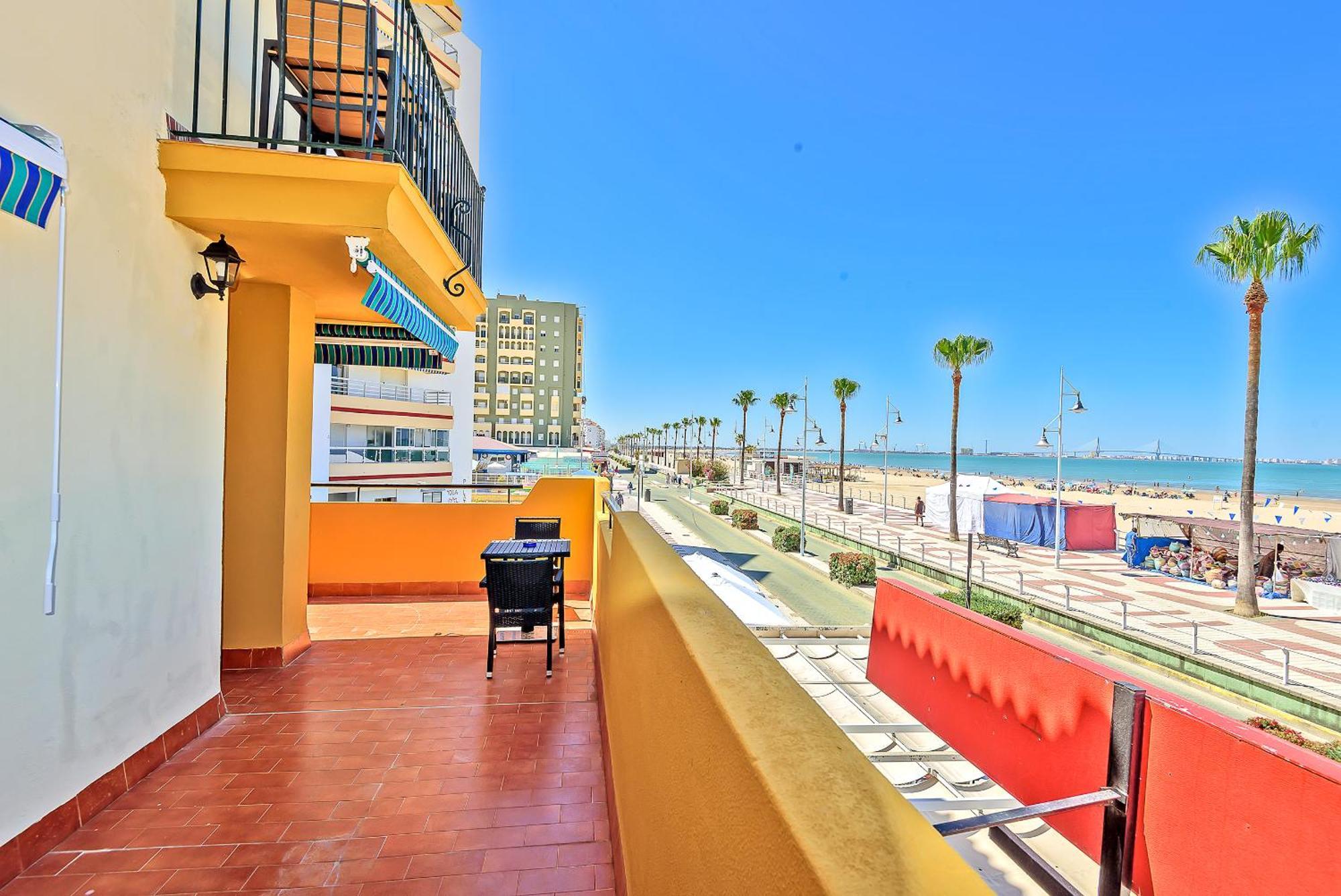 Beachfront Duplex 1ª Linea & Terraces Oceanfront El Puerto de Santa Maria Exterior foto