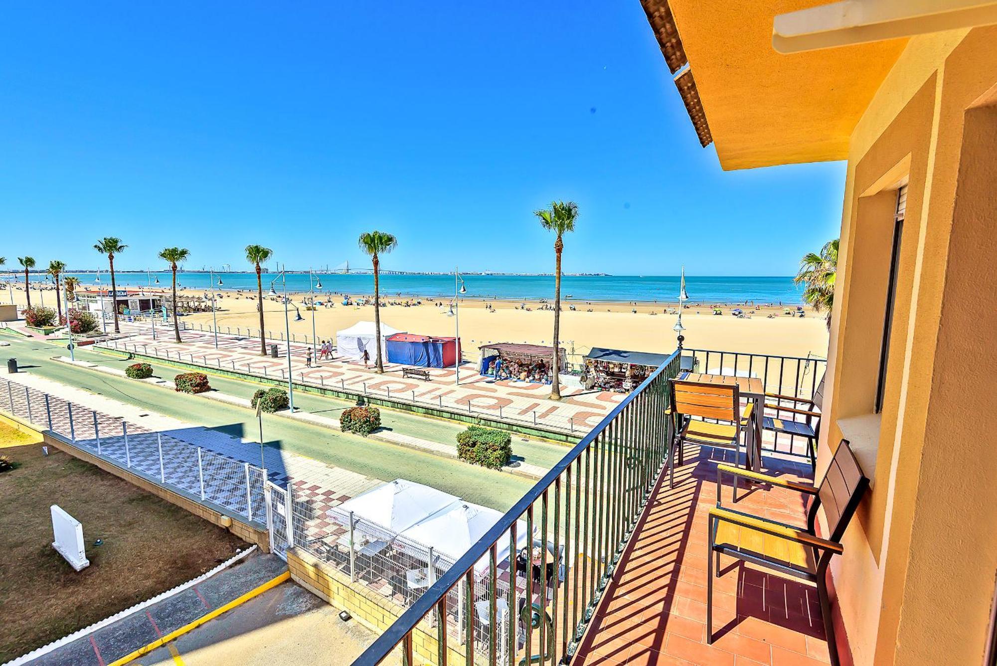 Beachfront Duplex 1ª Linea & Terraces Oceanfront El Puerto de Santa Maria Exterior foto