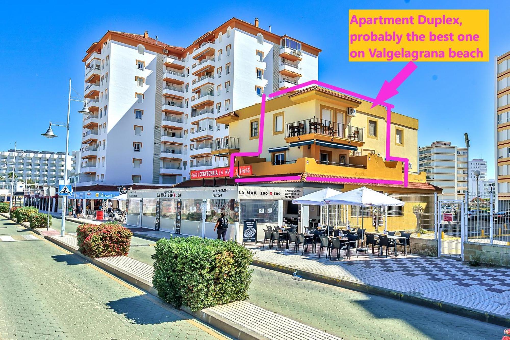 Beachfront Duplex 1ª Linea & Terraces Oceanfront El Puerto de Santa Maria Exterior foto