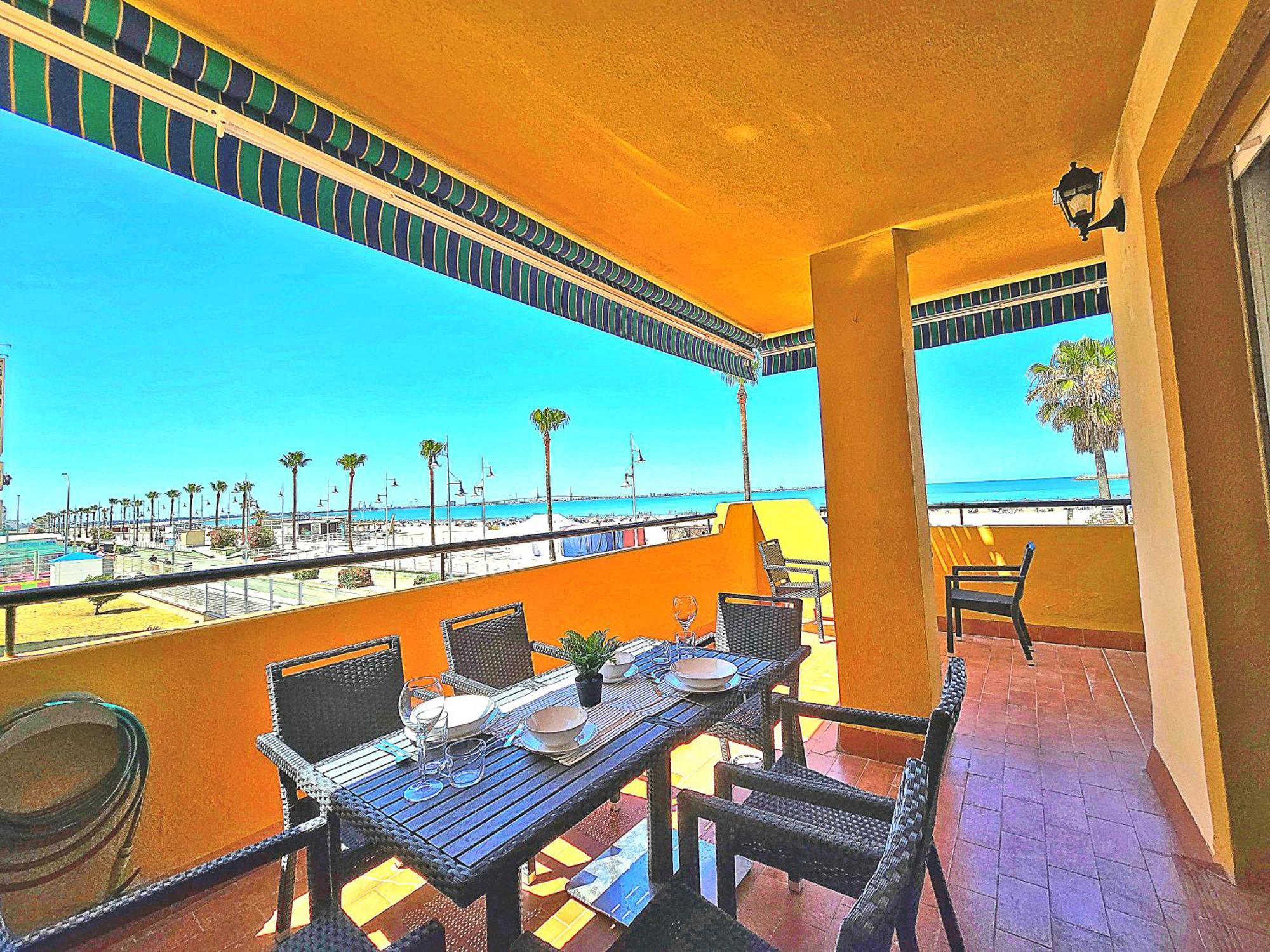 Beachfront Duplex 1ª Linea & Terraces Oceanfront El Puerto de Santa Maria Exterior foto